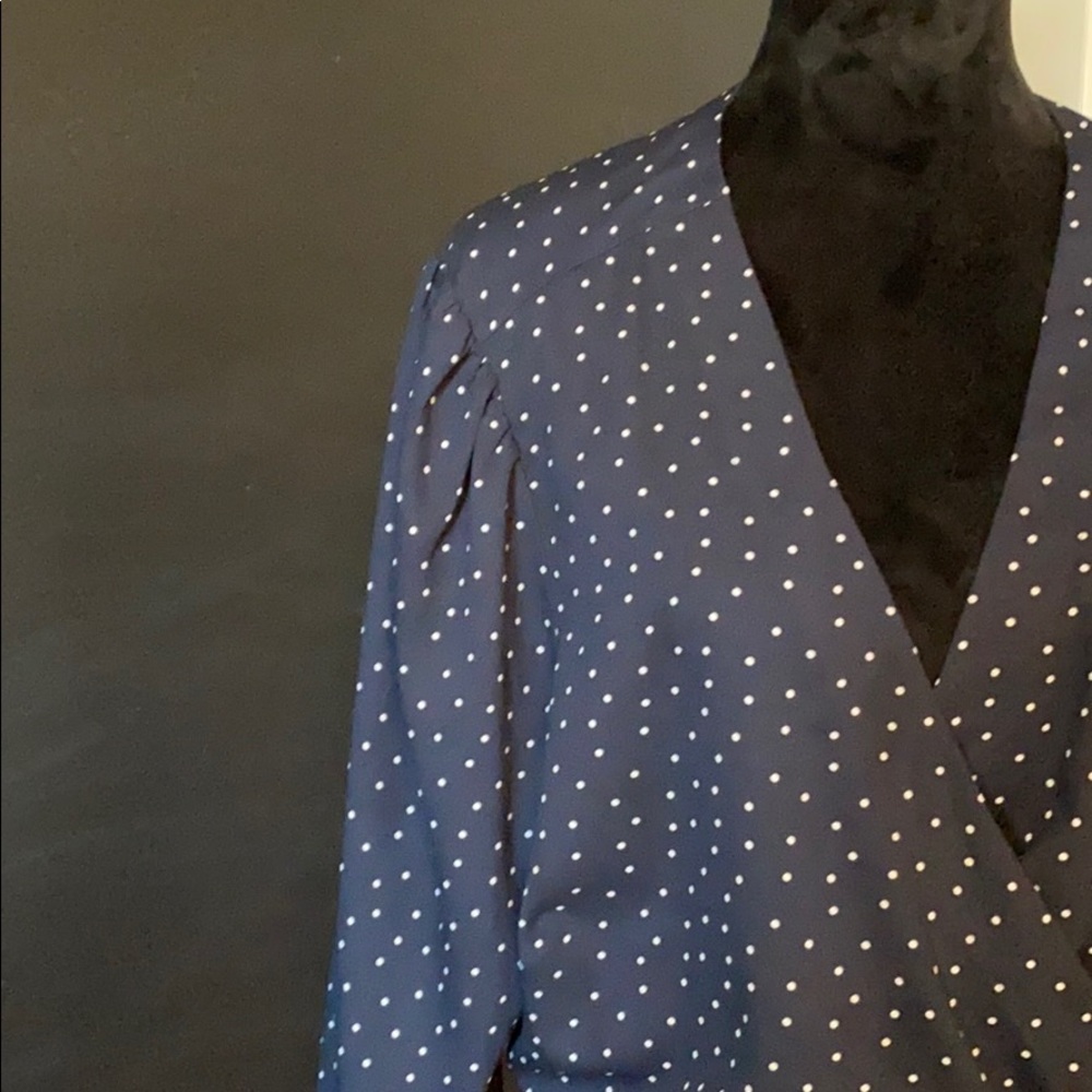 Sz22 Loft Wrap Peplum Top